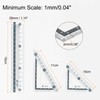 HARFINGTON 8piece Ruler Set 15cm Straight Ruler Protractor Triangle Measuring