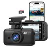 Miofive Car Camera 4K Resolution, WiFi, Bluetooth, GPS Dash Cam,