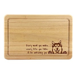 Husky Chopping Board, Dog Lover Kitchen Gift, Funny Cutting Board, Fun Present For Husky Fan
