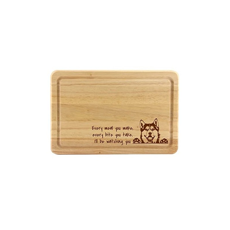 Husky Chopping Board, Dog Lover Kitchen Gift, Funny Cutting Board,