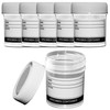 RE-GEN 6x 60ml Clear Plastic Re-Usable Specimen Liquid Container Pots,
