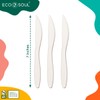 ECO SOUL - Juego de cuchillos desechables compostables de primera