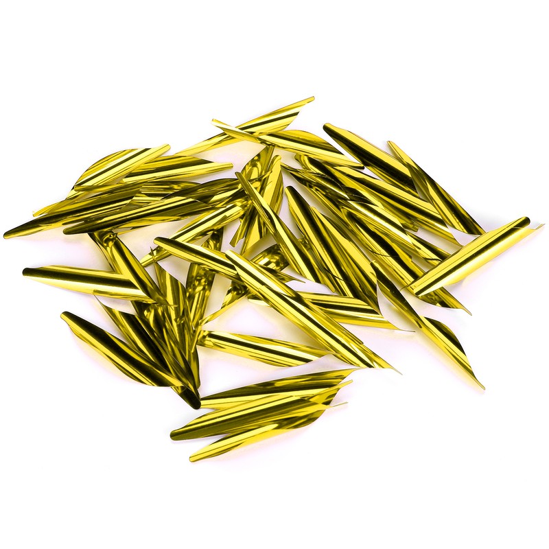 50Pcs 2.4in Arrows Vanes DIY Spiral Feather Wing Competitive Bow