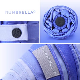 RUMBRELLA Mini Umbrella, Teflon Purse Umbrella with 99% UV Protection Travel Umbrella, Gradient Purple