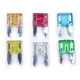 Astral Agencies Small Blade Fuse Set - Blade Fuse Assortment Kit - Car Van Bike Truck Fuses with Storage Box (pack of 120 pc) (color- Green, Clear, Yellow, Blue, Red, Orange)