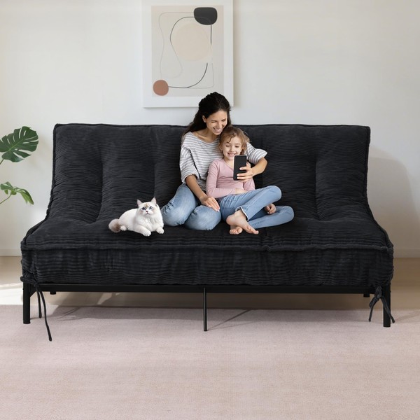 JUIKURY 8" Futon Mattress Full Size, Thick Futons Sofa Couch