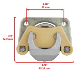 Caltric Rear Left and Right Brake Calipers w/ Pads fits Polaris Ranger 570 2014 - 2023