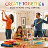 600 Sheet Paper Chain Strips Craft Kit with Star Garland