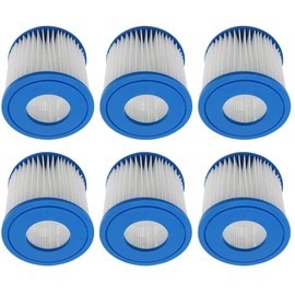 WuYan Replacement Filter Compatible with Best-way Ⅰ 58381 Filter Pump, Swimming Pool Filters for Miami Vegas Palm Springs Paris Hot Tub, 6 Pack