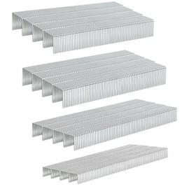 HW HAMWOO 20 Guage 304 Stainless Steel T/50 Staples,4 Sizes Assorted Size Project Pack for Staple Gun or T-50 Stapler (5/16"+3/8"+1/2"+9/16"-1344 pcs)