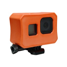 Float Case Cover for GoPro 8 - Floaty Housing Frame for GoPro Hero 8 Black, Camera Floater Anti-sink Floating Accessory for Water Sports - Orange
