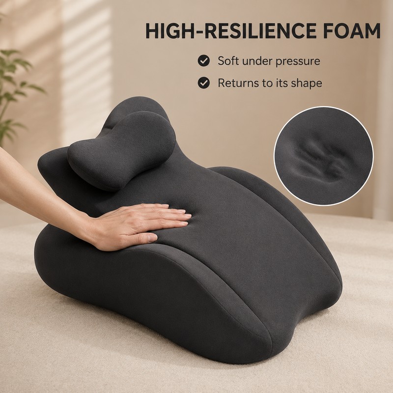 Ergonomic Prone Reading Pillow with Raised Head Support – Multi-Position