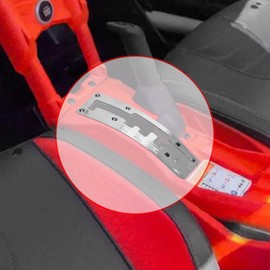SLUORIMOD Gloss Stainless Steel Shifter Plate for Can-Am Maverick X3 & X3 MAX 2017-2025, Quick Shift Gate Panel Replace OEM #7707900463, 707900644, 707000965, Durable Aluminum Accessory (Silver)
