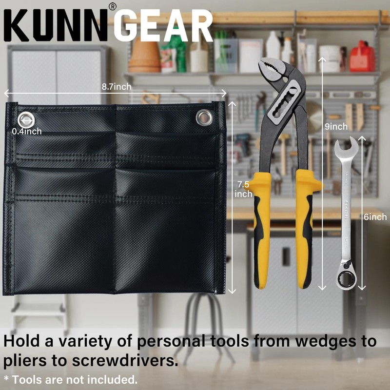 KUNN Firefighter 4-Pocket Tool Pouch Inside Turnout Coat Bunker Pocket