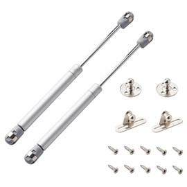 Gas Spring Support Hinges, Gas Damper Damper, 200N/44.09lb/20kg, Soft Close Hinge with Screws for Flaps Cabinet Door Flap Spring (Pack of 2)
