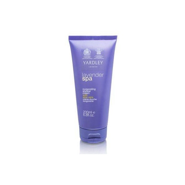 Yardley of London Lavender Spa 6.8 oz Invigorating Shower Cream with Aloe Vera