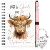 Sinmoe 3 Pcs Highland Cow Gift Set for Women Cow
