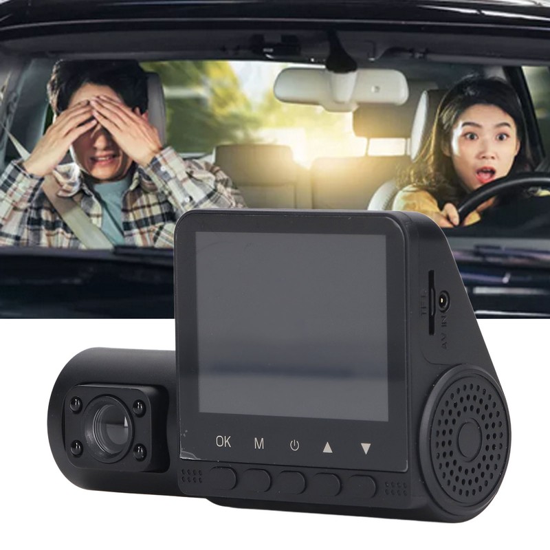 2.4 Inch Screen Dashcam 3 Way HD 1080P Three Lens