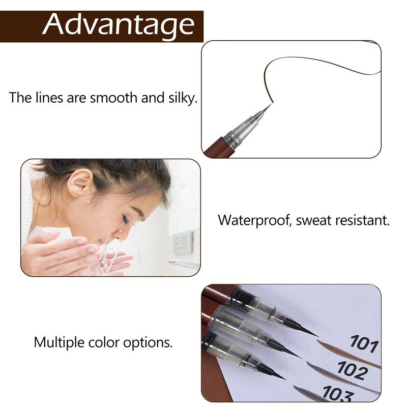 New Ultra-Fine microblading water eyebrow pen, Eyebrow Tattoo Pen, Creates