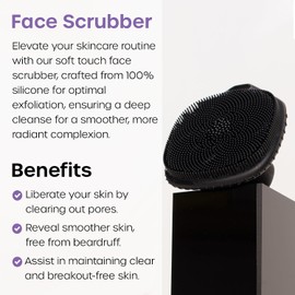 Limpiador facial de silicona Vanibiss The Man Scrubber para una exfoliación suave