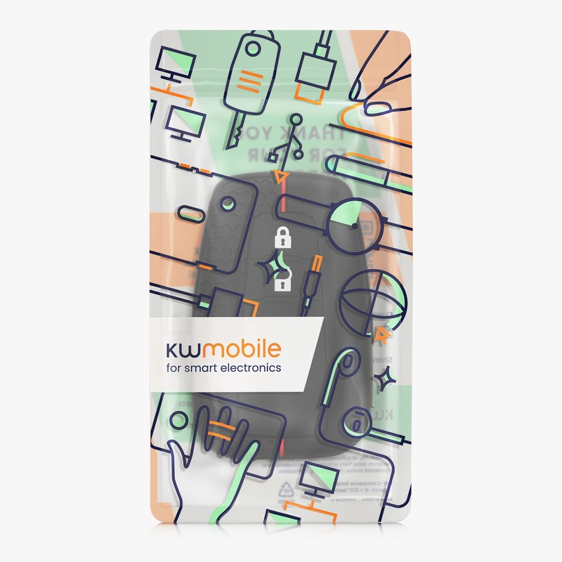 kwmobile Carcasa Compatible con Llavero de Toyota Llave de Coche