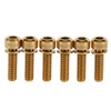Bike Stem Bolts, Bicycle Stem Replacement Bolt, 6pcs Titanium Alloy