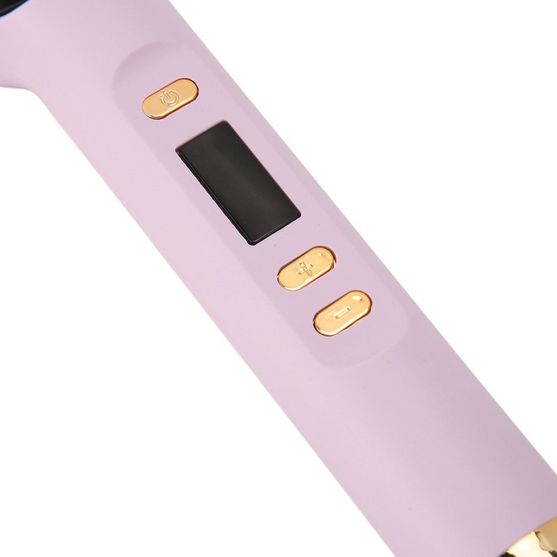 Negative Ion Hair Straightener Brush LCD Display Dual Use Heated