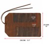 TOURBON Leather Roll Tool Pouch 10 Pockets Woodworking Carving DIY