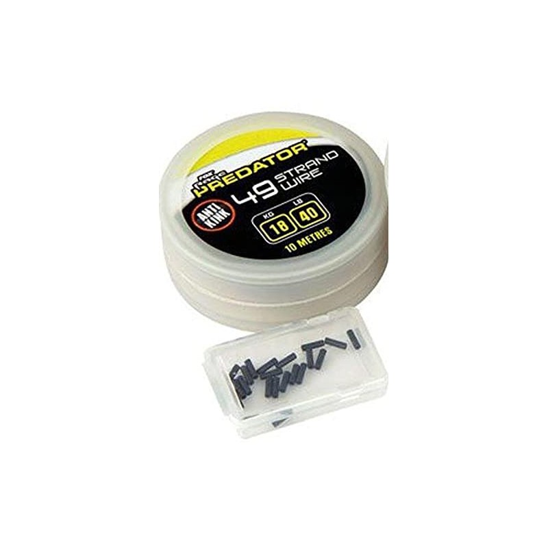 Fox 49 Strand Steel Wire Including Crimps 18kg 10m