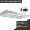 SNDOAS Under Cabinet Range Hood 30 inch Stainless Steel 230CFM