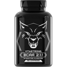 Vitastrong BCAA 211 | 100% Pure L-Leucine, L-Isoleucine, L-Valine with Vitamin B6 | Pre- and Post-Workout Supplements