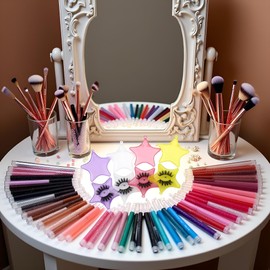 4Pcs 4 Colors Empty Plastic Lash Boxes Star Shape Eyelash Storage Box Travel Case 3D False Eyelashes Packaging Gift Boxes Holder Organizer for Women Girl Eyelash Storage and Packaging False Eyelashes