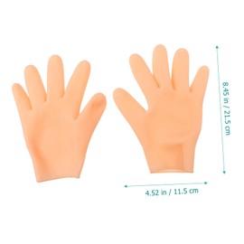 Outanaya 1pair Moisturizing Gloves for Dry Skin Treatment Soft Sebs Hand Care Gloves for Exfoliating and for Home and Travel Use