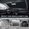 Windshield Sun Shade for 2018-2024 Toyota Camry Accessories Foldable Front