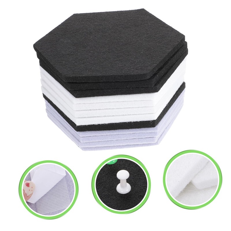 Kisangel Acoustic Wall Panels 12pcs Hexagon Sound Deadening Panels Easy
