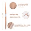 Sbirdbao 100 pairs Disposable Bamboo Chopsticks Separated With Paper Band