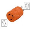 AC WORKS 4-Prong 30Amp 125/250Volt NEMA L14-30P Locking Plug to