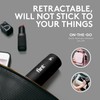 Flint Classic Black Retractable Mini Lint Roller with 30 Extra