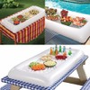 2 Packs Inflatable Pool Table Serving Bar - Large Buffet