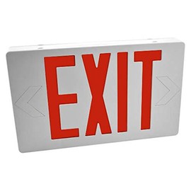 LED Exit Sign - Red with Battery Back Up