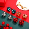 NVENF Christmas Rings for Women Xmas Bow Stackable Rings Holiday