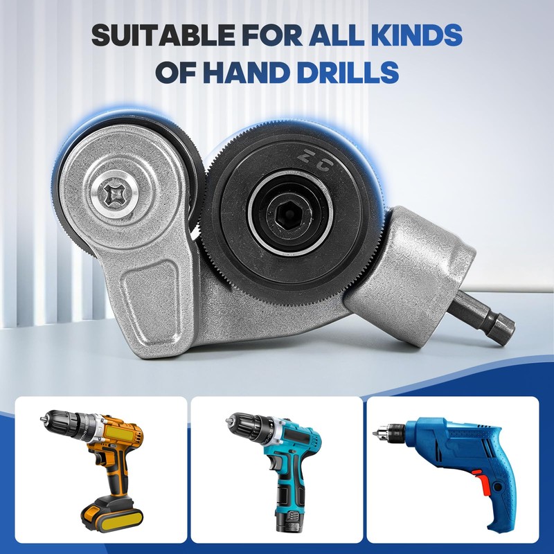 Sheet Metal Cutter Drill Attachment, Electric Drill Shears Attachment Cutter