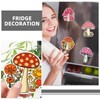 2 Sets Cute Mushroom Fridge Magnets Decorative Kitchen Magnets for
