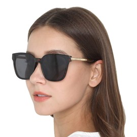 Square Sunglasses Womens Mens Oversized Mirrored lens U886 (TORTOISE)
