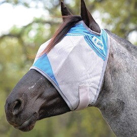Cashel Crusader Horse Fly Mask for Charity, Blue, Horse