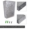 LESEN LESEN Galvanized Metal Wall Planter,Farmhouse Wall Decor Hanging Wall