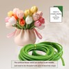 (2PCS)1 roll of green tubular flower stems wrap, 192 inches