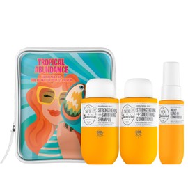 Set de regalo de viaje Sol de Janeiro Tropical Abundance Hair Repair Trio  Jet Set  Champú y acondicionador brasileños Joia sin sulfatos