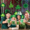 10Pcs St. Patrick's Day Decorations Hanging Swirl,Lucky Shamrock Hanging Ceiling