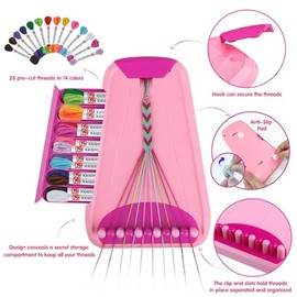 Artes y manualidades para niños de 8 a 12 años, kit de fabricación de pulseras de la amistad para niñas, kit de fabricación de joyas, regalos de Navidad para niños de 6, 7, 8, 9, 10, 11, 12 años